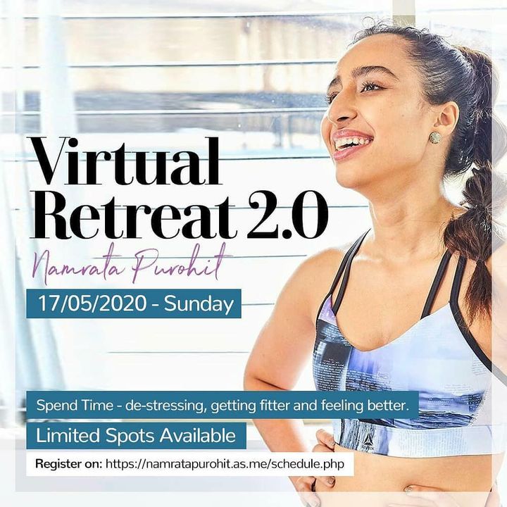 Virtual Retreat 2.0! ❤️ In the last one, we all had such a great time together, working on ourselves, learning about our bodies, exercises and sharing personal insights and journeys! 
It is time for a repeat! 
Improve your fitness levels, get answers to all your fitness and nutrition related questions, de-stress, learn how to be more mindful, relaxed and positive. Book your slots now!
Link to the retreat - https://namratapurohit.as.me/schedule.php
.
.
. 
#Pilates #PilatesCommunity #Fitness #Stretch #WorkOut #ThePilatesStudio  #FitnessMotivation #InstaFit #FitnessStudio #Fitspo 
#ThePilatesStudio #Strength #pilates #Workout #WorkoutMotivation #fitness  #india #igers #insta #fitnessjourney #beingfit #healthylifestyle #fitnessfreak #celebrity #bollywood #celebritytrainer #healthy