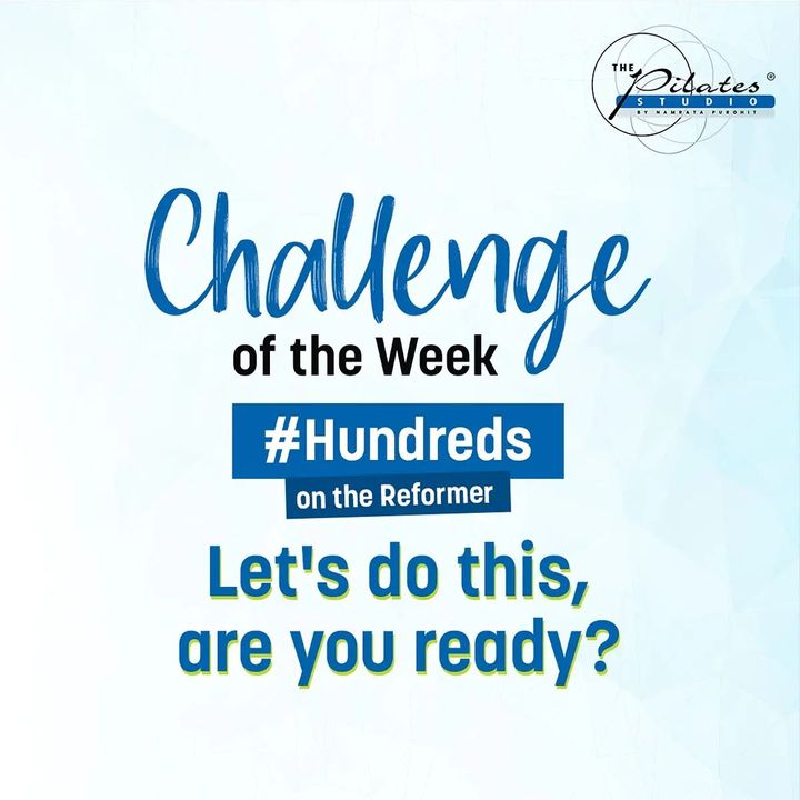 #ChallengeOfTheWeek: Participate in this challenge and get featured on our page, thepilatesstudioahmedabad] ! 
Use the hashtag #HundredsOnTheReformer  at thepilatesstudioahmedabad] and tag us on each of your posts. 
Are you ready to do the #Hundreds? Share your videos with us 😍
.
.
Dm us for queries.
www.pilatesaltitude.com
.
.
. 
#Pilates #PilatesCommunity #Fitness #FitnessEnthusiasts #HealthTips #EatHealthy #Stretch #WorkOut #ThePilatesStudio #Graceful #Relax #FitnessMotivation #InstaFit #StottPilates #FitnessStudio #Fitspo 
#ThePilatesStudio #Strength #pilates #PilatesGirl  #Workout #WorkoutMotivation #fitness #Exercise #Challenge #WorkoutChallenge