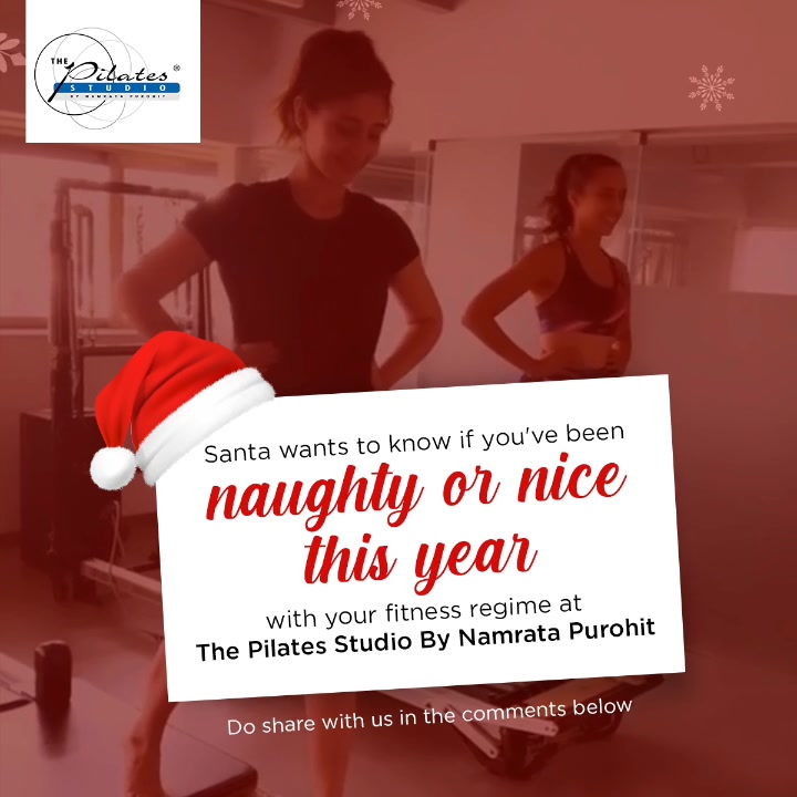 Let's find out if you've been naughty or nice all year round? 
Comment below and let us know if you've been consistent with your workout routine at @thepilatesstudioahmedabad 💁🏻‍♀️
.
.
.
 #Fitness #India #FitnessEnthusiast #Fitness #workout #fit  #celebrity #InstaFit #FitnessStudio #Fitspo  #Workout #WorkoutMotivation #fitness 
#pilatesgirl #pilatesbody  #celebritytrainer #gettingbettereachday #fitnessforever #workhard #workhardplayhard #namratapurohit #igers #humfittohindiafit