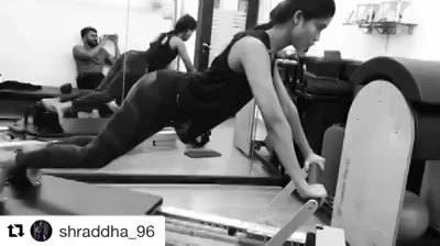 #MissUniverseIndia'17 -  #ShraddhaShashidhar training hard at @thepilatesstudiomumbai 💪🏼🤸🏼‍♀️#Repost @shraddha_96 (@get_repost)
・・・
We ( trainer and I ) train harder to make every muscle move 🌟 
@thepilatesstudiomumbai #fitness  #workout  #fitgirls #squats  #pilates  #training