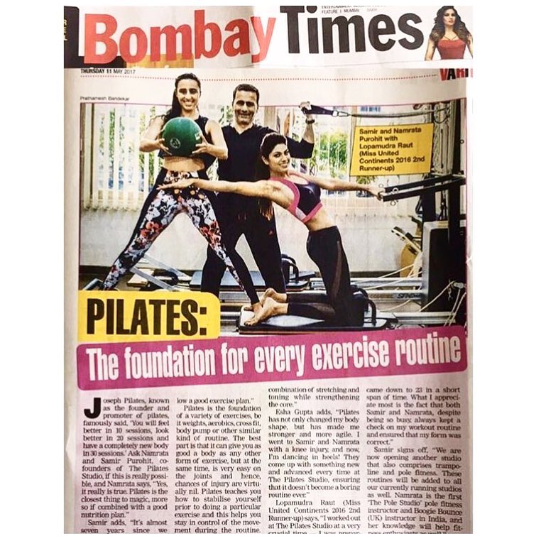 In @bombaytimes today!  Read on to know why #Pilates is the closest thing to magic! Read more on - http://bit.ly/2pmNDnb