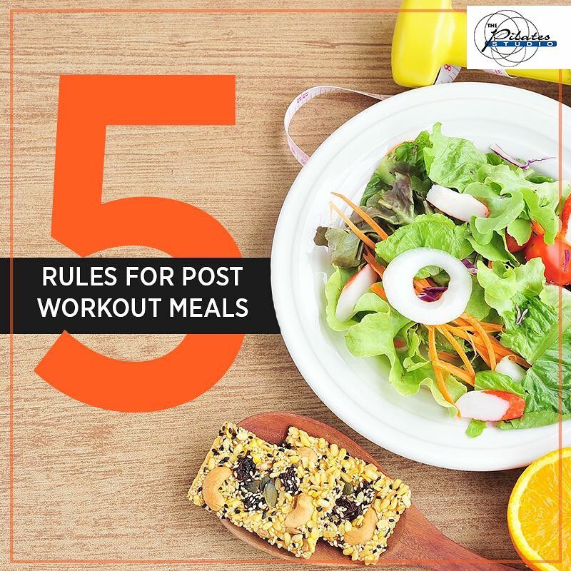 Follow these Rules for post workout meals to promote muscle growth & aid in recovery.
Here they are: 
1.Keep it light

2.Eat within 30-40 mins

3.Avoid Alcohol

4.Eat plenty of nutrient-rich produce

5.Rehydrate

Contact us for queries on: 9099433422/07940040991
http://www.pilatesaltitude.com/ .
.
. 
#Pilates #PilatesCommunity #Fitness #FitnessEnthusiasts #HealthTips #EatHealthy #Stretch #WorkOut #ThePilatesStudio #Graceful #Relax #FitnessMotivation #InstaFit #StottPilates #FitnessStudio #Fitspo 
#ThePilatesStudio #Strength #pilates #PilatesGirl #ahmedabaddiaries #Workout #WorkoutMotivation #fitness  #ahmedabad #india #igers #instaahmedabad
