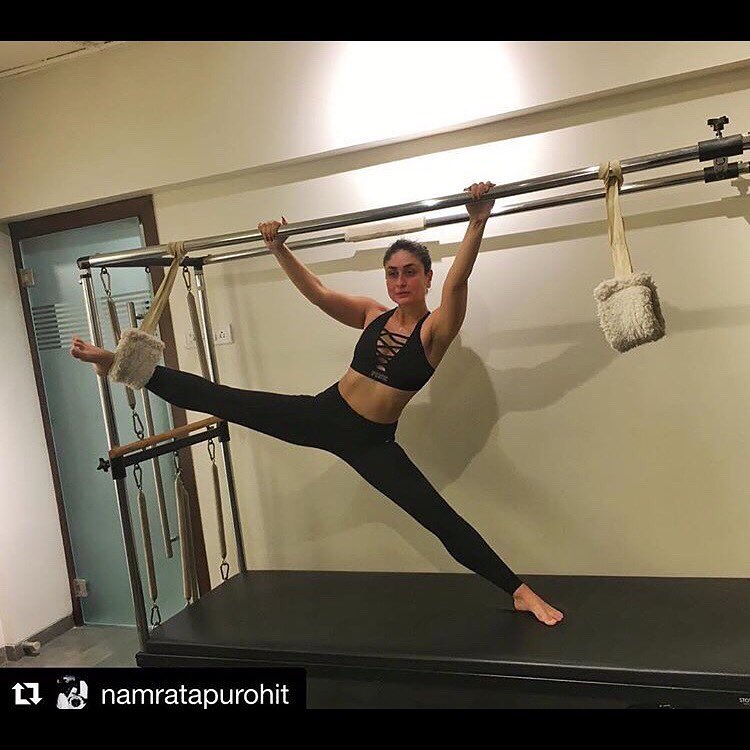 #MondayMotivation: Fitness is all about being committed to your health and body! 💪🏼
.
.
#Repost @namratapurohit with @get_repost
・・・
“The most effective way to do it, is to do it”- Amelia Earhart! 
#KareenaKapoor you go girl 😃💪🏼😎🙌🏼 @thepilatesstudiomumbai .

Contact us for queries on: 9099433422/07940040991
www.pilatesaltitude.com
.
.
#Kareena #PilatesGirl #Stretch #Split #Strong #Pilates #NamrataPurohit #ThePilatesStudio #Build #kareenakapoorkhan #kareenakapoor #bollywood #bollywood  #mumbaidiaries #Bollywood #bollywoodactress @therealkareenakapoor @kareena_kapoorkhan @kareenakapoorteam @bollyshake @therealkareenakapoor @namratapurohit_fc #veerediwedding #veeres @culture_of_gujarat