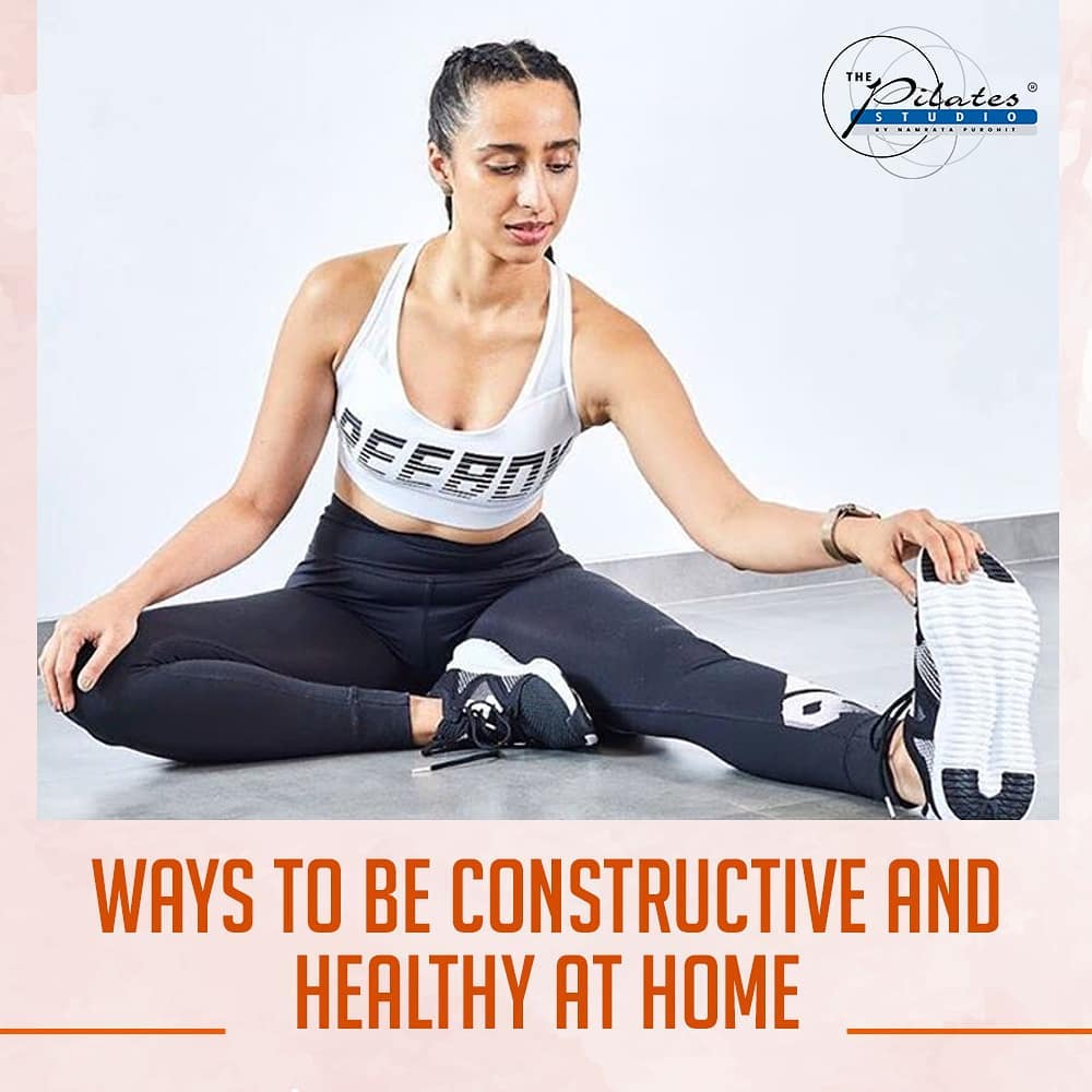 Here are 6 ways to be constructive and Healthy at Home:
1 - Workout Regularly.Train Online
2 - Clean and Declutter
3 - Take up an Online Course 
4 - Meditate
5 - Read a Book
6 - Cook and Eat Healthy Meals
.
.
.
.
.
. 
#Pilates #PilatesCommunity #Fitness #FitnessEnthusiasts #HealthTips #EatHealthy #Stretch #WorkOut  #Graceful #Relax #FitnessMotivation #InstaFit  #Fitspo 
#ThePilatesStudio #Strength  #PilatesGirl  #WorkoutMotivation #fitness #Exercise
#WorkoutFromHome #WorkoutAtHome  #strong