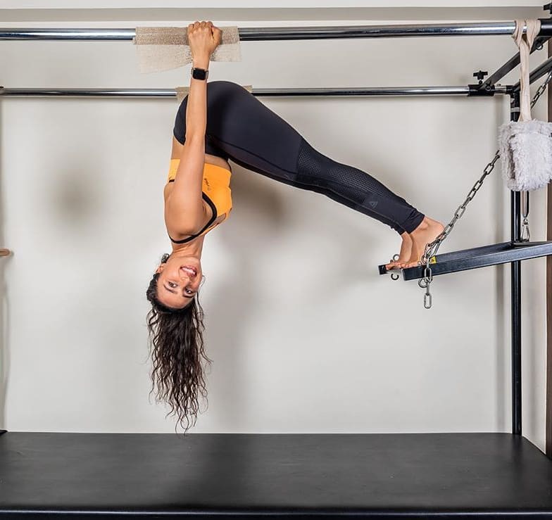 #ThoughtfulThursday: Sometimes you just have to change the way you look at things! 
.
.
@namratapurohit conquering the world upside down on the Cadillac at #ThePilatesStudio💕
.
.
Contact us for queries on: 090994 33422
www.pilatesaltitude.com
.
.
#Fitness #FitIndia #TrainSmart #Pilates #Exercise
#BollywoodFitness #BollywoodFitnessTrainer
#WeekdayMotivation #India #FitnessEnthusiasts #HealthTips #EatHealthy #Stretch #WorkOut #ThePilatesStudio #Humfittohindiafit  #strongwomen #FitnessMotivation #InstaFit #exercisemotivation #FitnessStudio #Fitspo #exercise #Strength #love #Workout  #instafitness #igers