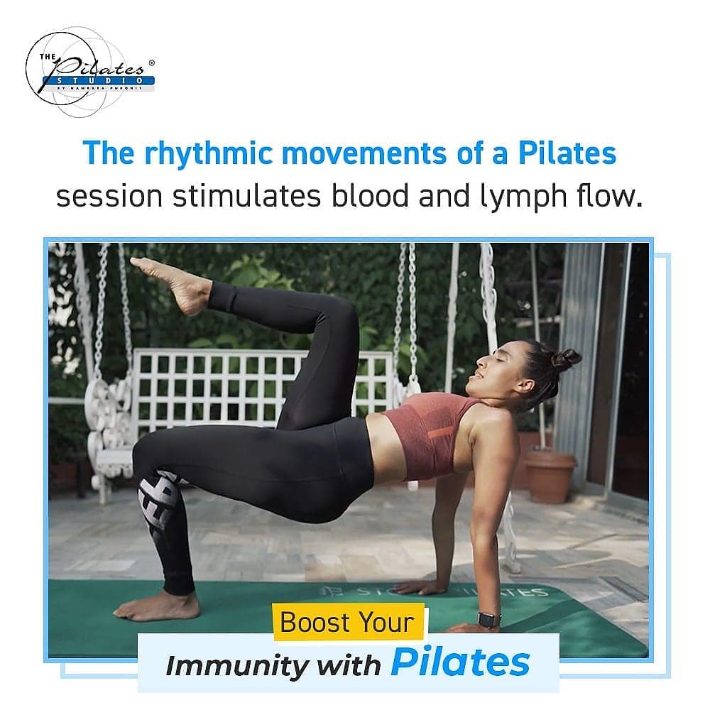 #BoostYourImmunity with #Pilates: Pilates classes can help boost immunity and protect against cold and flu. 
Pilates is known for improving posture, joint mobility and core stability, pilates exercises also help your lymphatic and respiratory systems more efficient and crucial to your immune system.
The rhythmic movements of a Pilates session stimulate blood flow and lymph flow. Throughout your Pilates class, as your muscles contract and release, lymph vessels are squeezed and lymph is pushed along and filtered through lymph nodes on its way back to the veins and the heart.
.
.
www.pilatesaltitude.com
.
.
 #Fitness #India #FitnessEnthusiast #Fitness #workout #fit #celebrity #InstaFit #FitnessStudio #Fitspo  #Workout #WorkoutMotivation #fitness 
#pilatesgirl #pilatesbody #thepilatesstudio  #celebritytrainer #gettingbettereachday #fitnessforever #workhard #workhardplayhard  #igers #humfittohindiafit