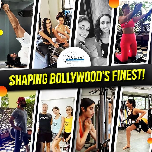 The Pilates Studio,  BollywoodFit, PilatesStars, FitnessRoyalty, BollywoodGlam, SculptingLegends, Pilates